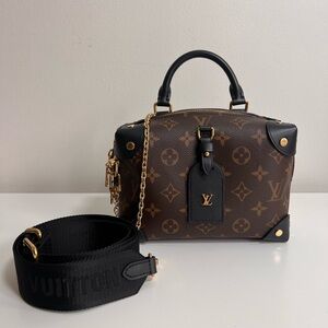 Louis Vuitton Monogram Petite Malle Souple Black